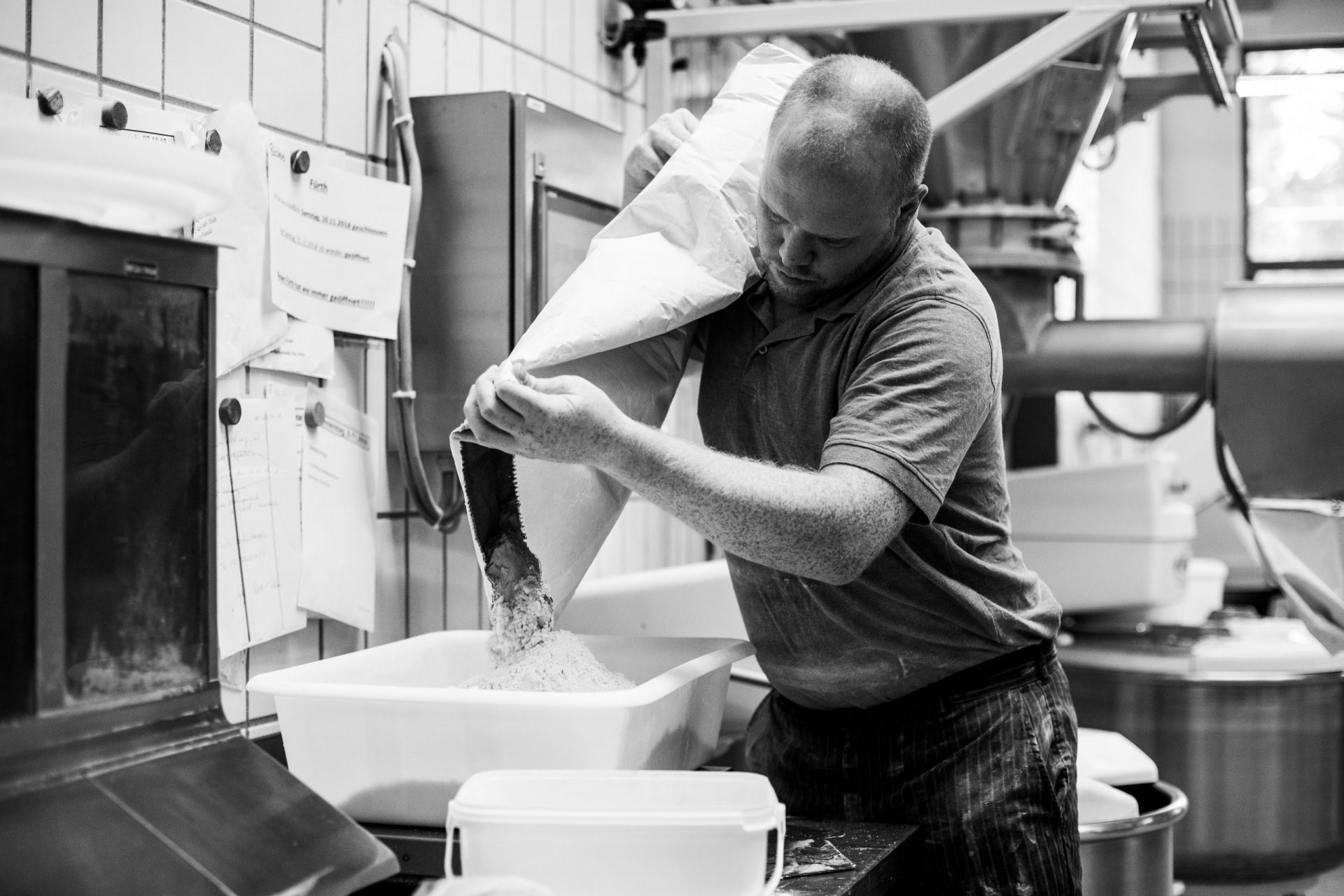 Die Backstube der Bäckerei Rauen